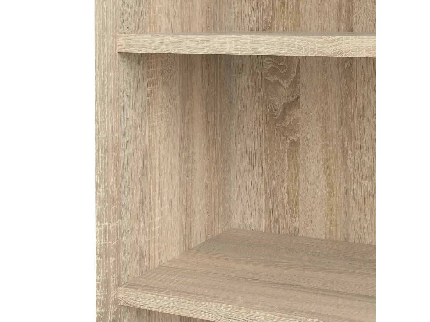 Estante para libros Dtenton, Estante de oficina, Porta libros móvil, Biblioteca, 89x40 h222 cm, Roble