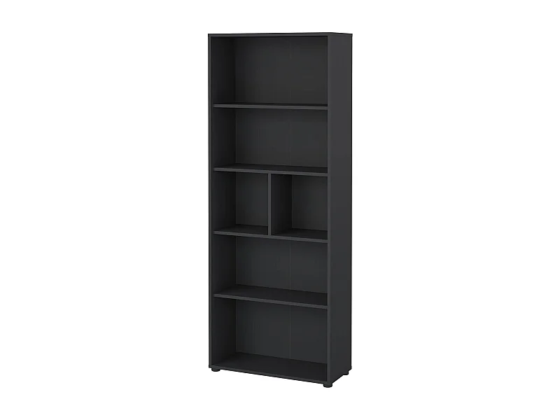 Dsposit boekenkast, Kantoorplank, Boekenkast, Bibliotheek, 80x34 h205 cm, Grijs