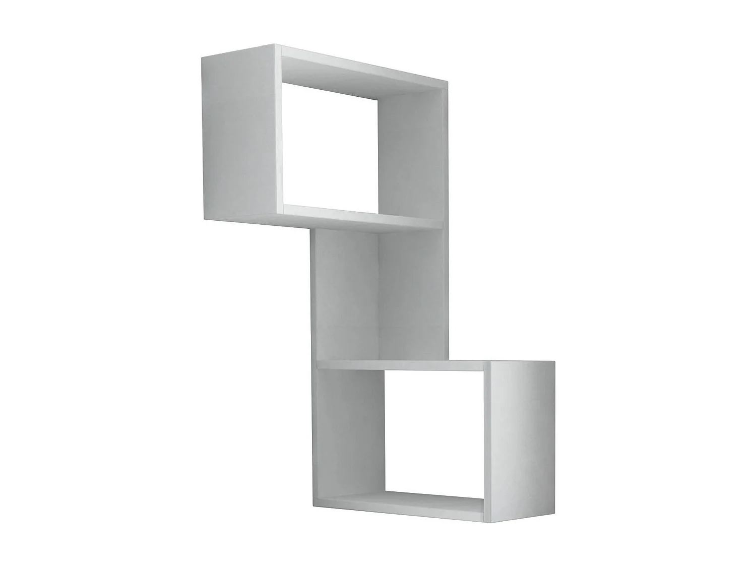 Étagère murale Dantoniol, Étagère, Tablette murale, Rayonnage polyvalent, 47x20 h86 cm, Blanc