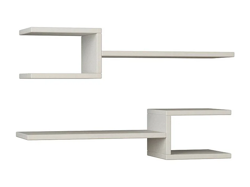 Dmora - Mensola Domingo, 75x22 h18 cm, Bianco