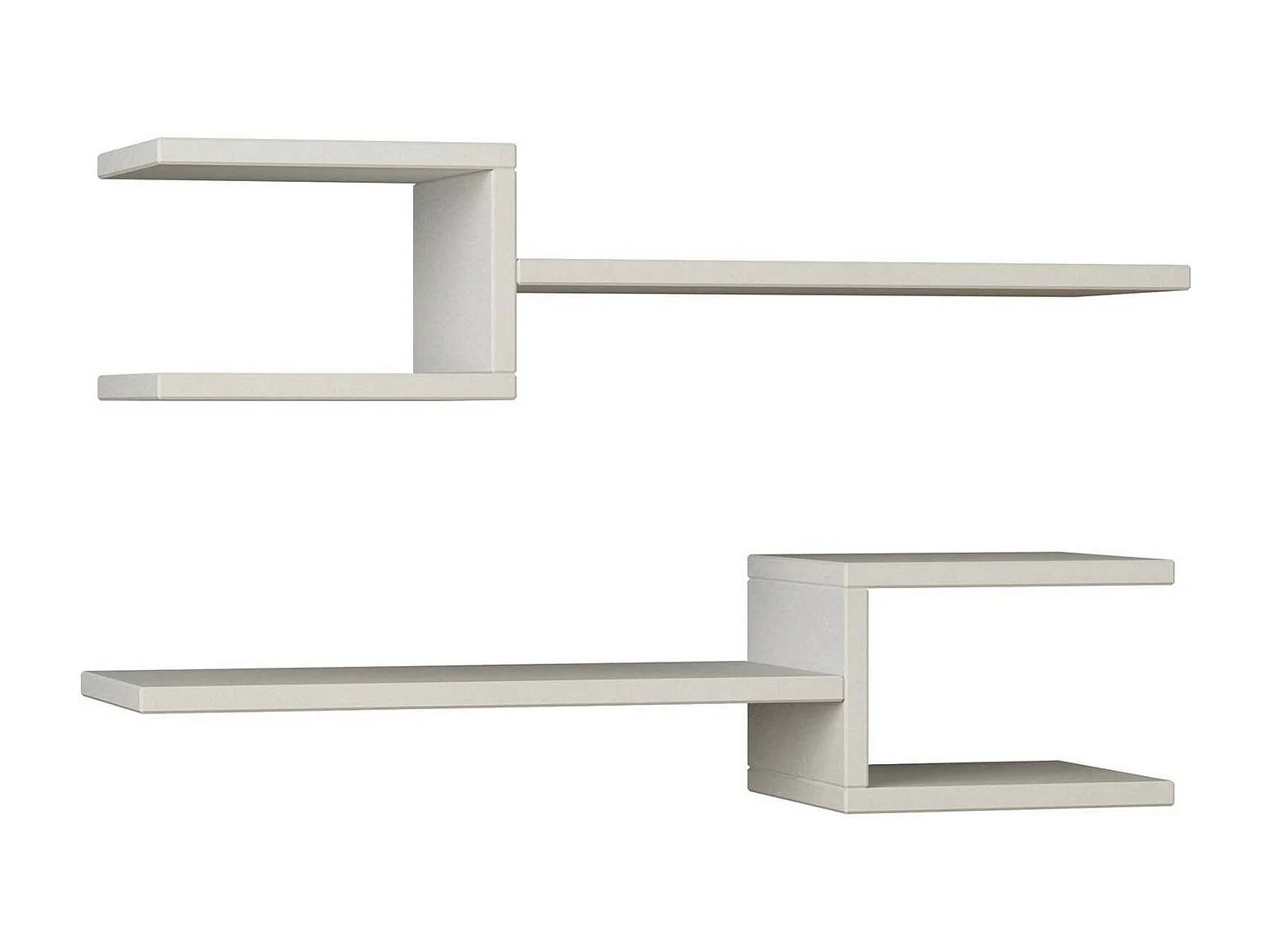 Dmora - Mensola Domingo, 75x22 h18 cm, Bianco