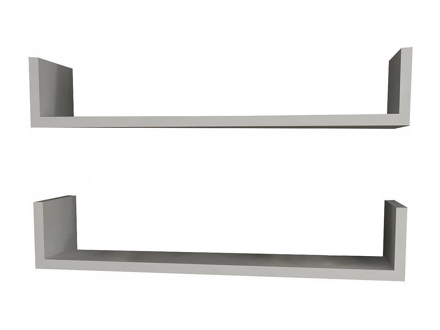 Étagère murale Dlupatell, Étagère, Tablette murale, Rayonnage polyvalent, 63x15 h15 cm, Blanc