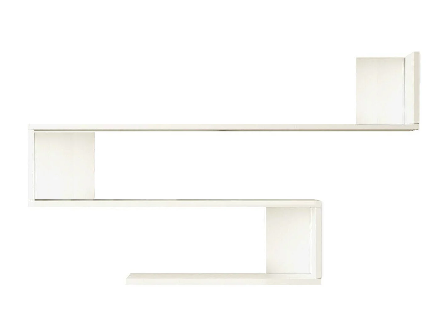 Étagère murale Dmaterazz, Étagère, Tablette murale, Rayonnage polyvalent, 120x15 h71 cm, Blanc