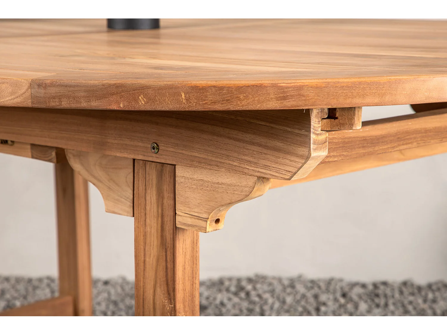 Kenya eettafel tuin incl. extra blad 180, 240 cm natuur.