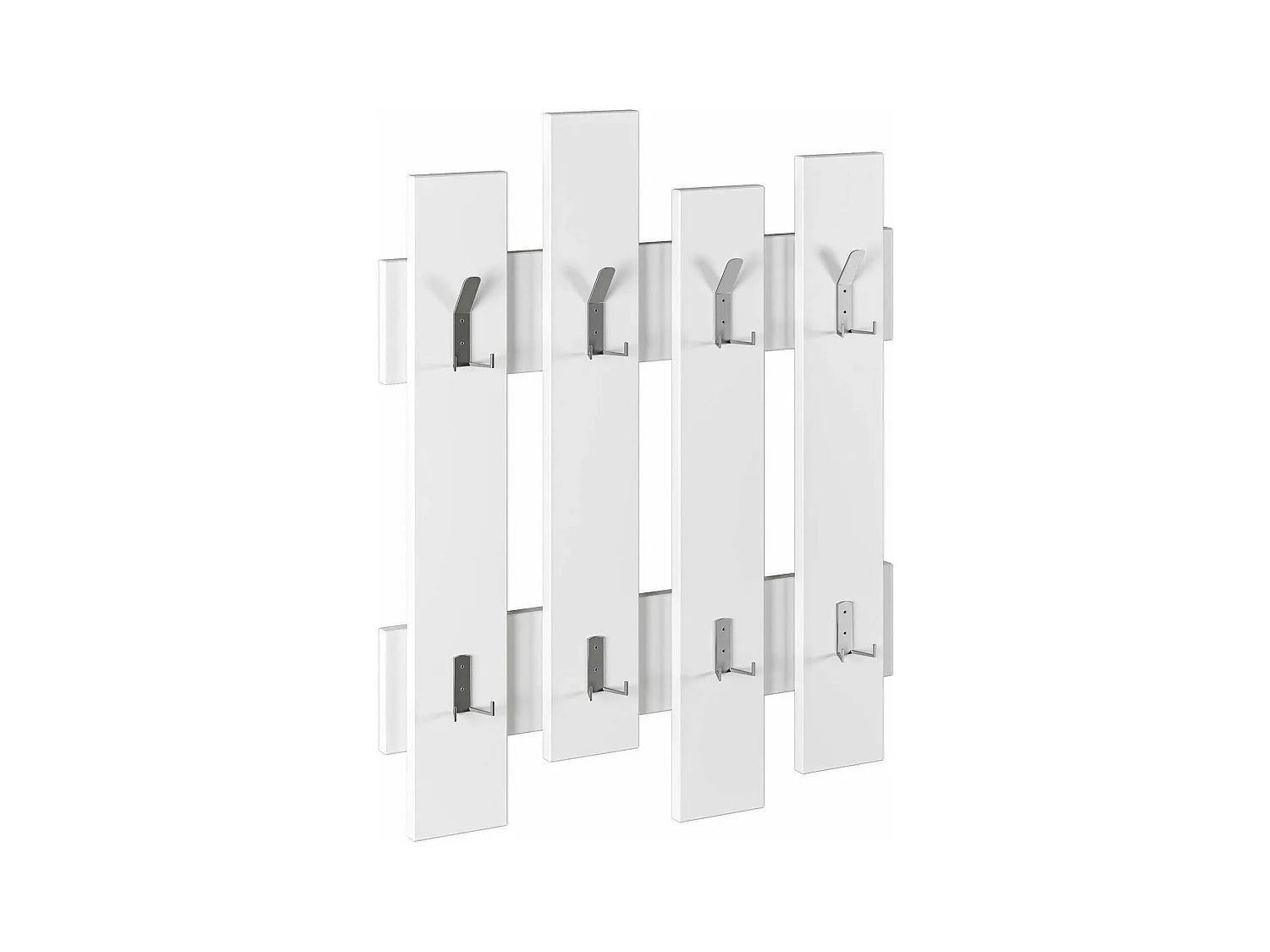 Portemanteau Dpons, Portemanteau, Surmatelas, Cintre mural, 64x4 h79 cm, Blanc