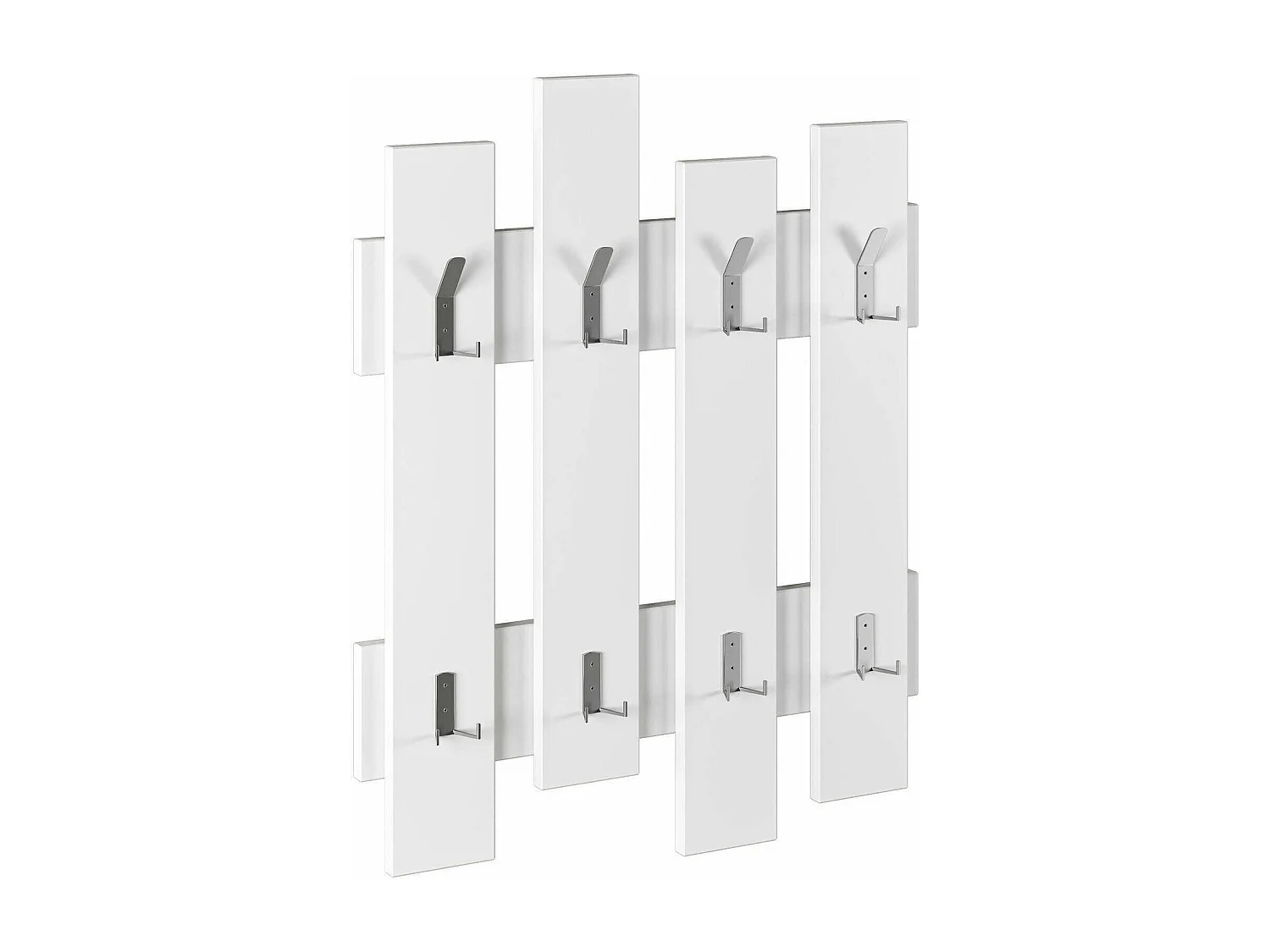 Portemanteau Dpons, Portemanteau, Surmatelas, Cintre mural, 64x4 h79 cm, Blanc