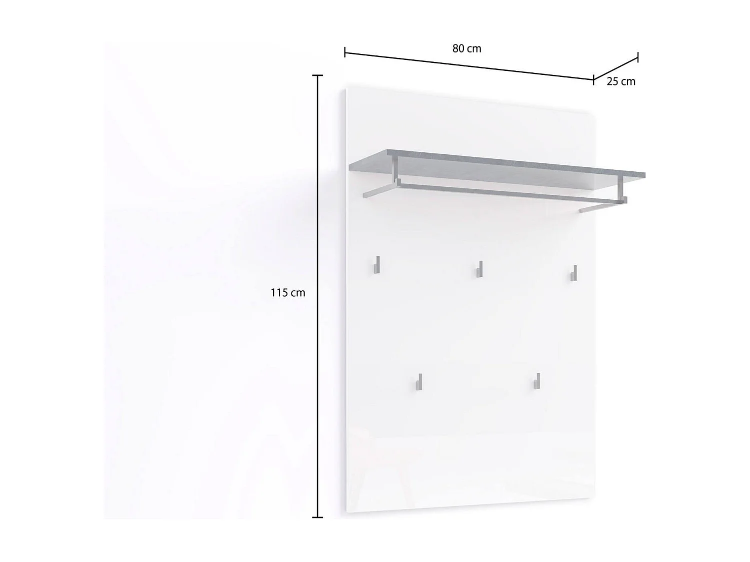 Bureau en bois avec rangement, 80x115cm, pour adulte
