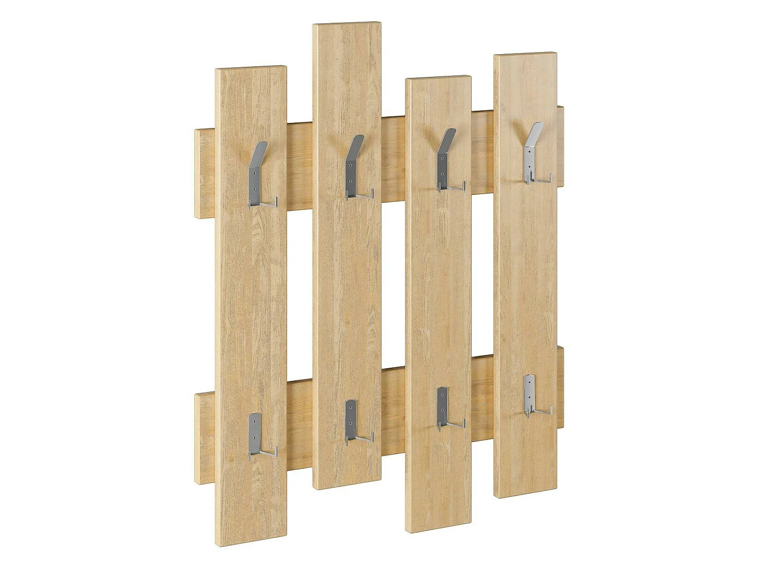 Portemanteau Dpons, Portemanteau, Surmatelas, Cintre mural, 64x4 h79 cm, Chêne