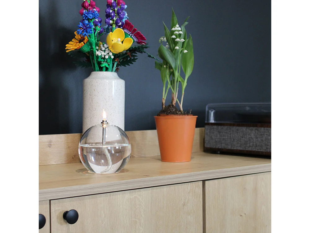 Lampe à huile en verre Sphere 11 x 12 cm