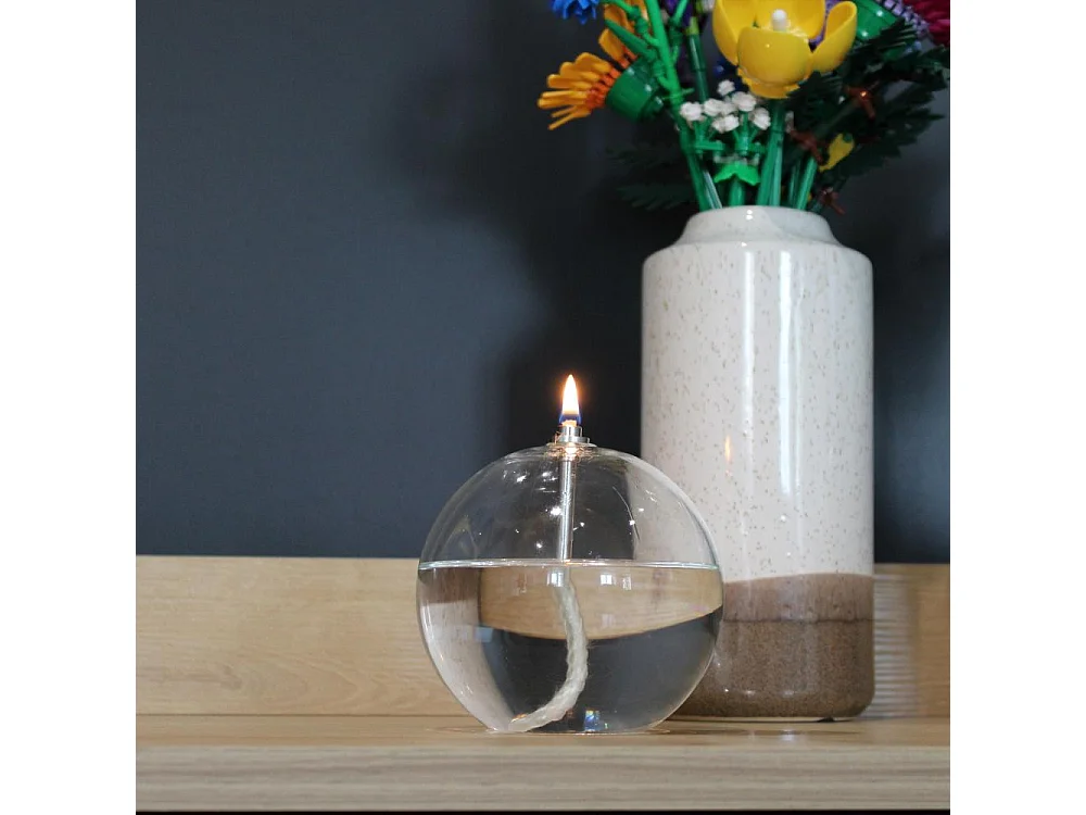 Lampe à huile en verre Sphere 11 x 12 cm