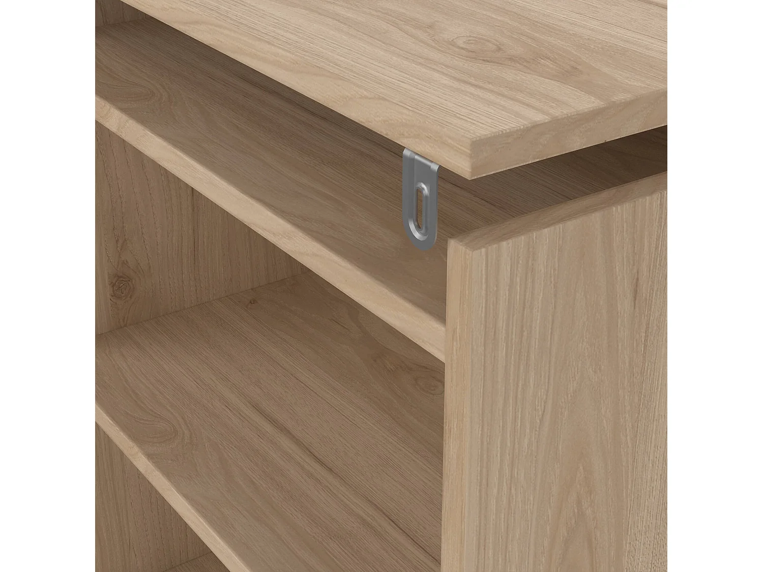 Dmora - Comodino Shary, 165x26 h80 cm, Rovere