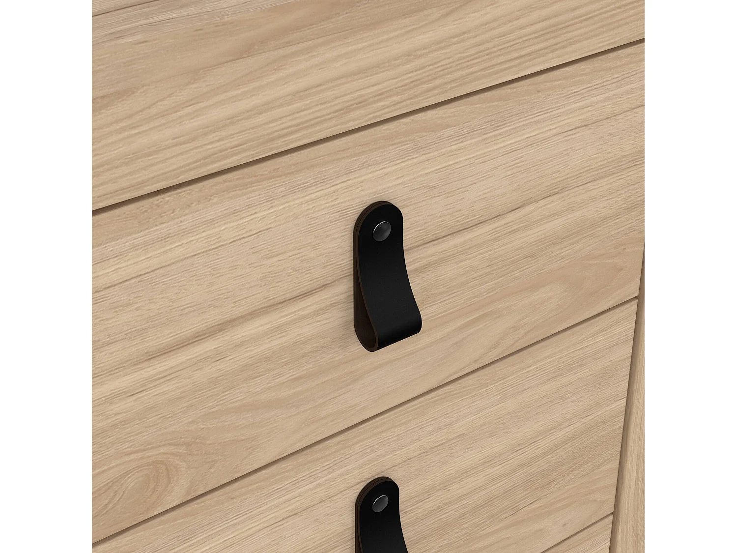 Comodino Lombardia, 3 Cassetti, 38.4x43.8x70.1h cm Marrone Rovere