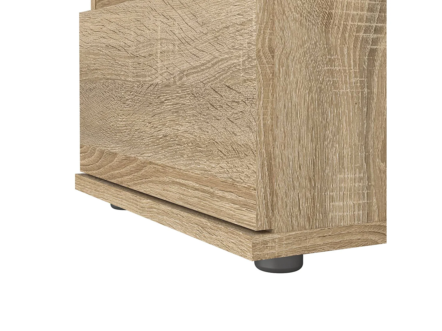 Drugan nachtkastje, Lage ladekast, Nachtkastje, Bedplank, 40x34 h48 cm, Eiken