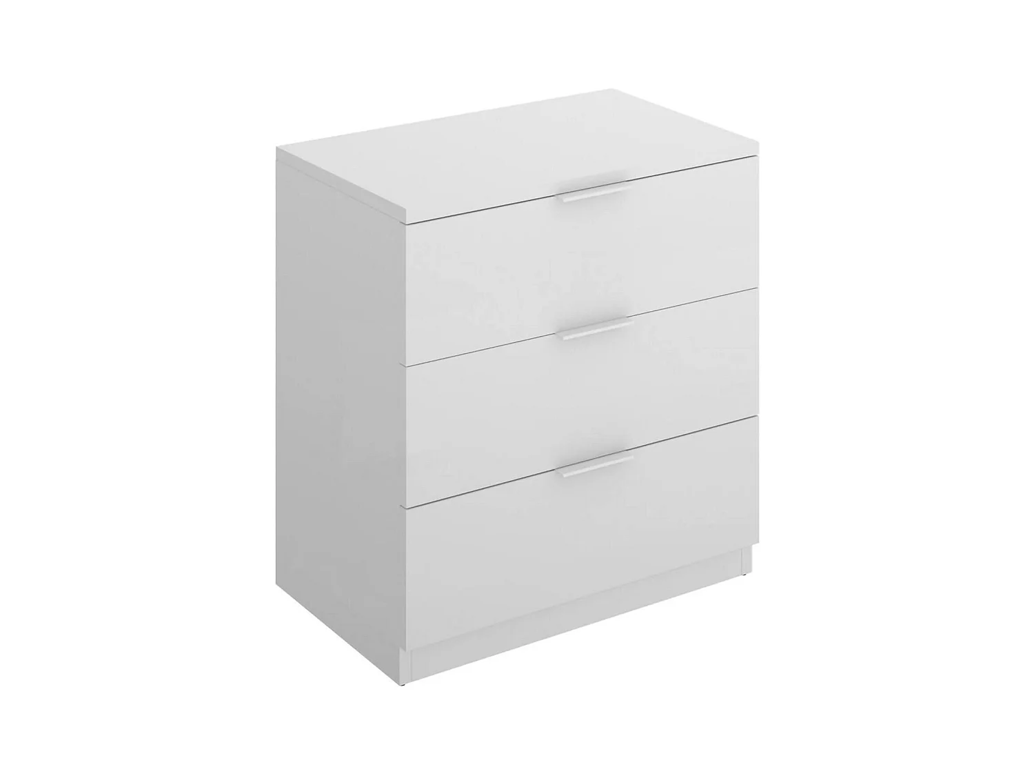 ChevetDmcilro, Commode basse, Table de nuit, Étagère de chevet, 50x34 h58 cm, Blanc