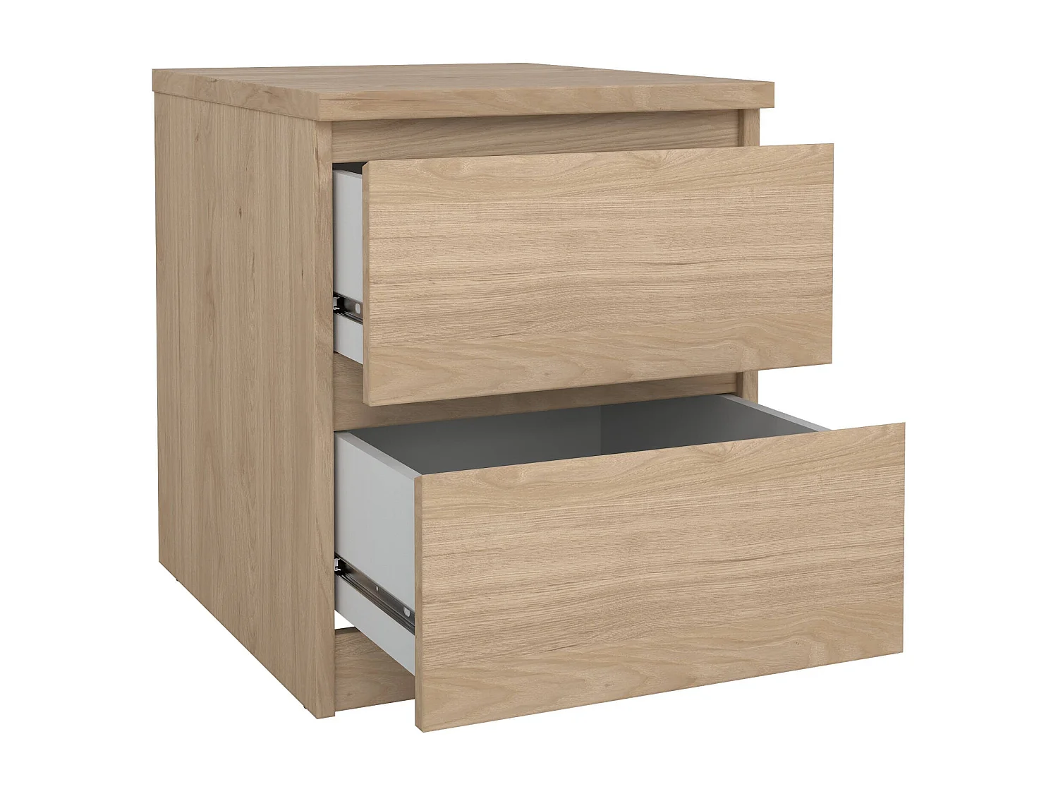 Mesa de cabeceira Drueg, Cómoda baixa, Mesa de cabeceira, Prateleira de cama, 50x40 h50 cm, Carvalho