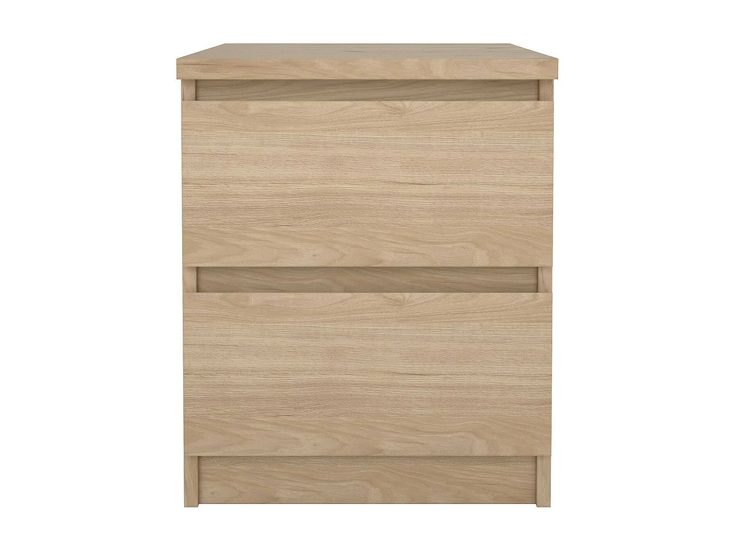 Mesa de noche Drueg, Cómoda baja, Mesilla de noche, Estante de la cama, 50x40 h50 cm, Roble claro