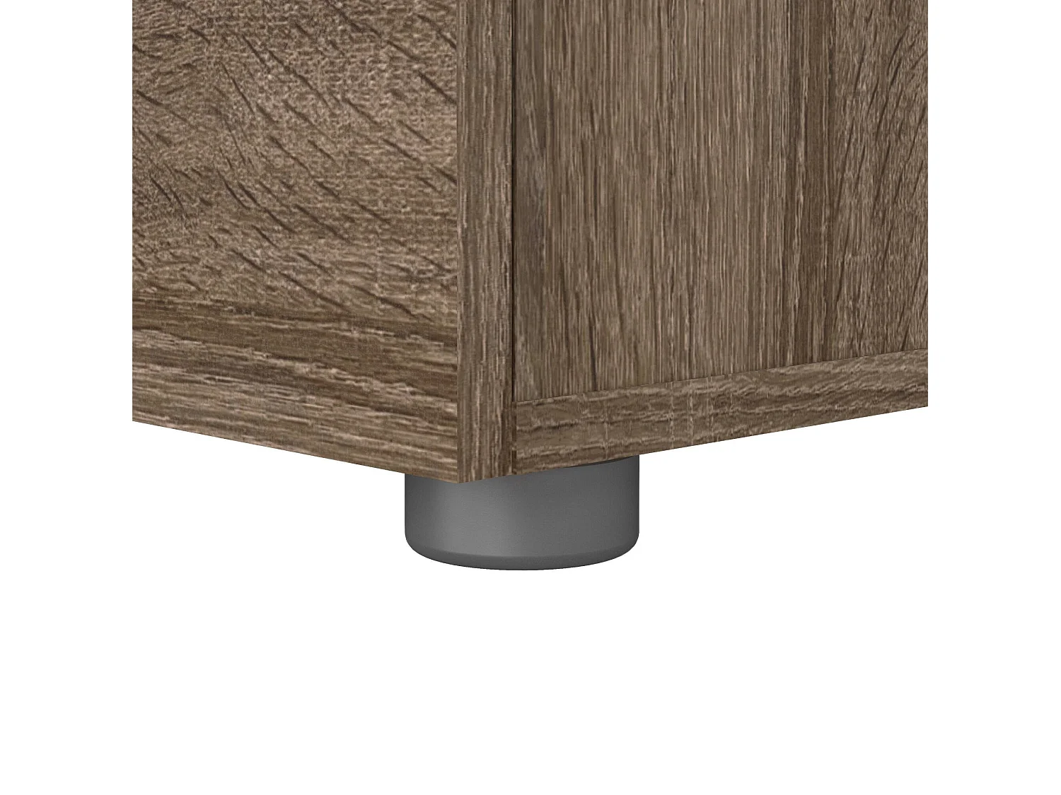 Mesa de cabeceira Drossett, Cómoda baixa, Mesa de cabeceira, Prateleira de cama, 40x40 h42 cm, Carvalho