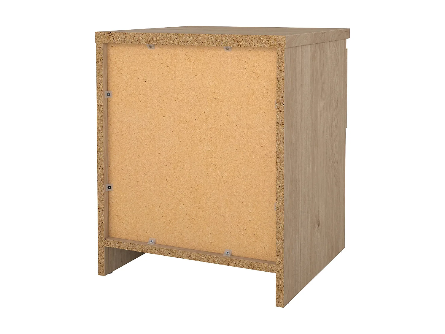 Mesa de cabeceira Dross, Cómoda baixa, Mesa de cabeceira, Prateleira de cama, 40x40 h50 cm, Carvalho