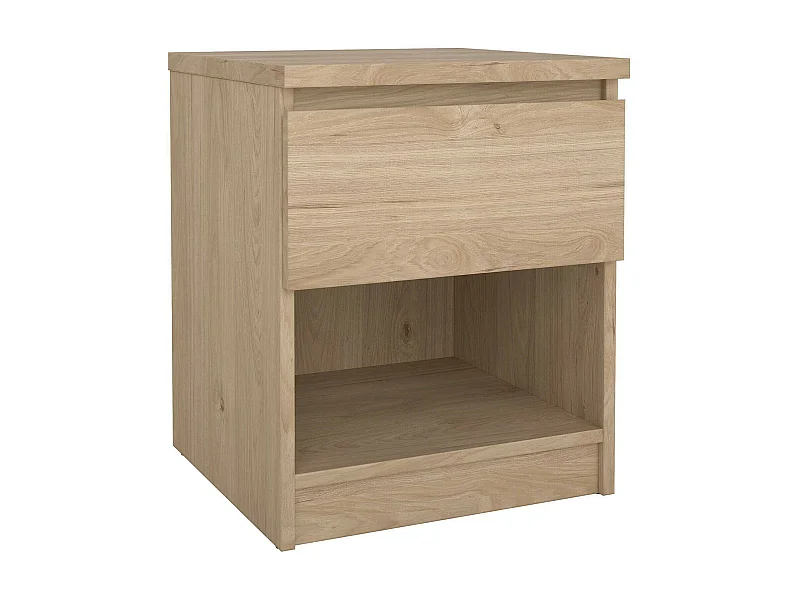 Dmora - Comodino Scolastica, 40x40 h50 cm, Rovere