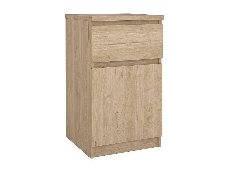 Dmora - Comodino Francoise, 40x40 h70 cm, Rovere