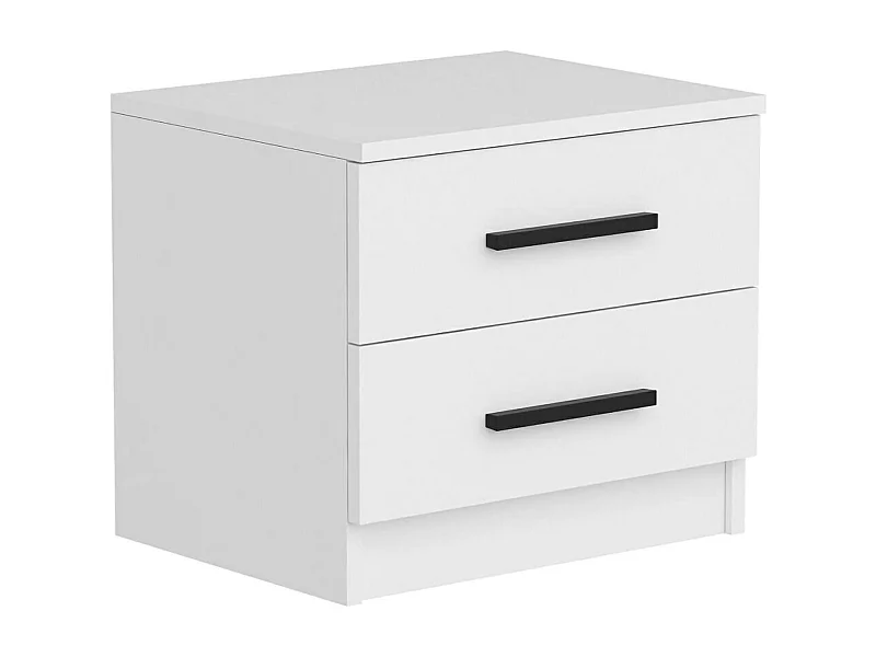 Dbauman nachtkastje, Lage ladekast, Nachtkastje, Bedplank, 50x47 h40 cm, Walnoot