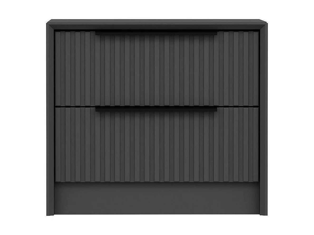 Dgros nachtkastje, Lage ladekast, Nachtkastje, Bedplank, 45x45 h53 cm, Antraciet