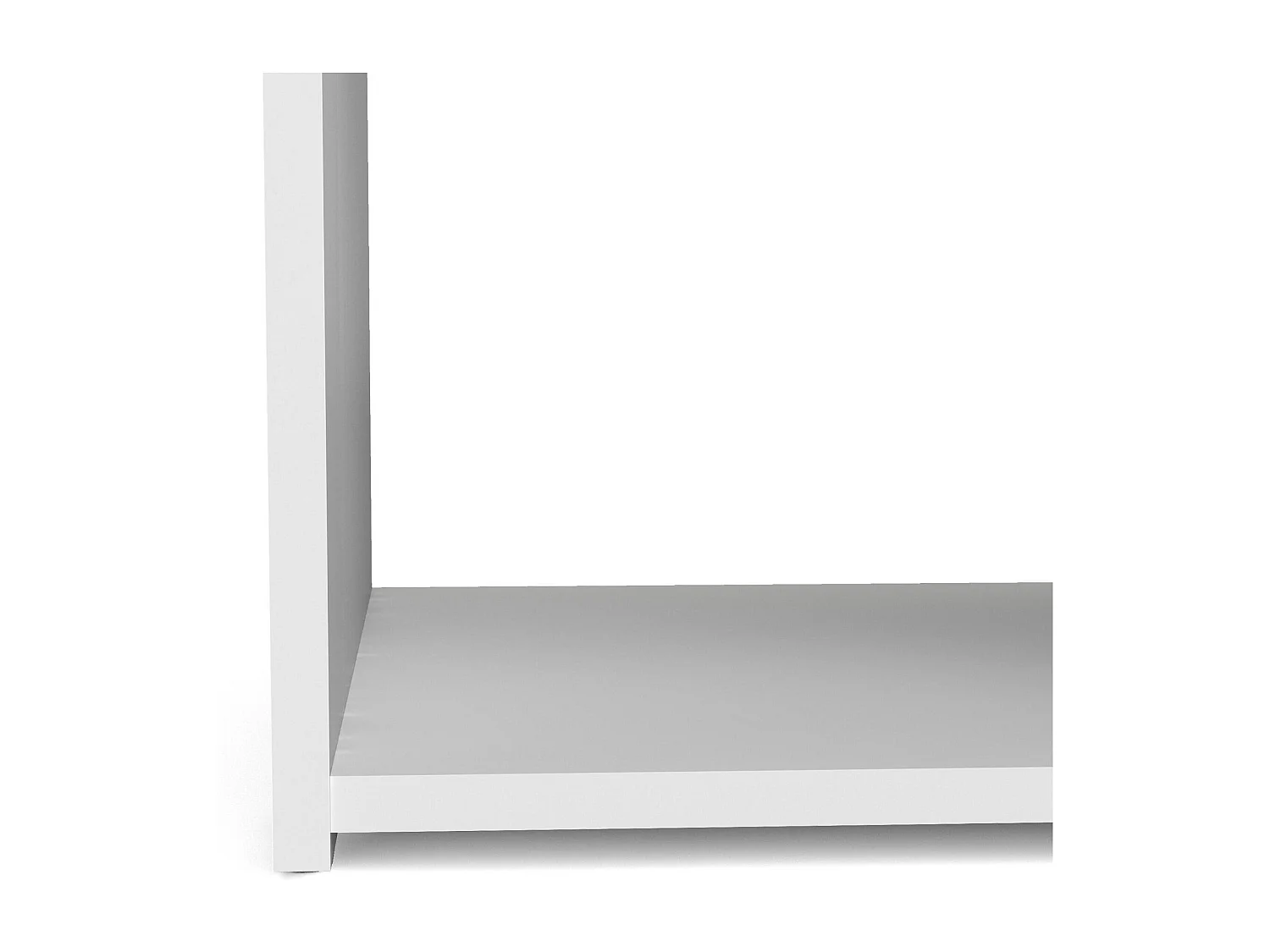 Chevet Druss, Commode basse, Table de nuit, Étagère de chevet, 38x36 h48 cm, Blanc