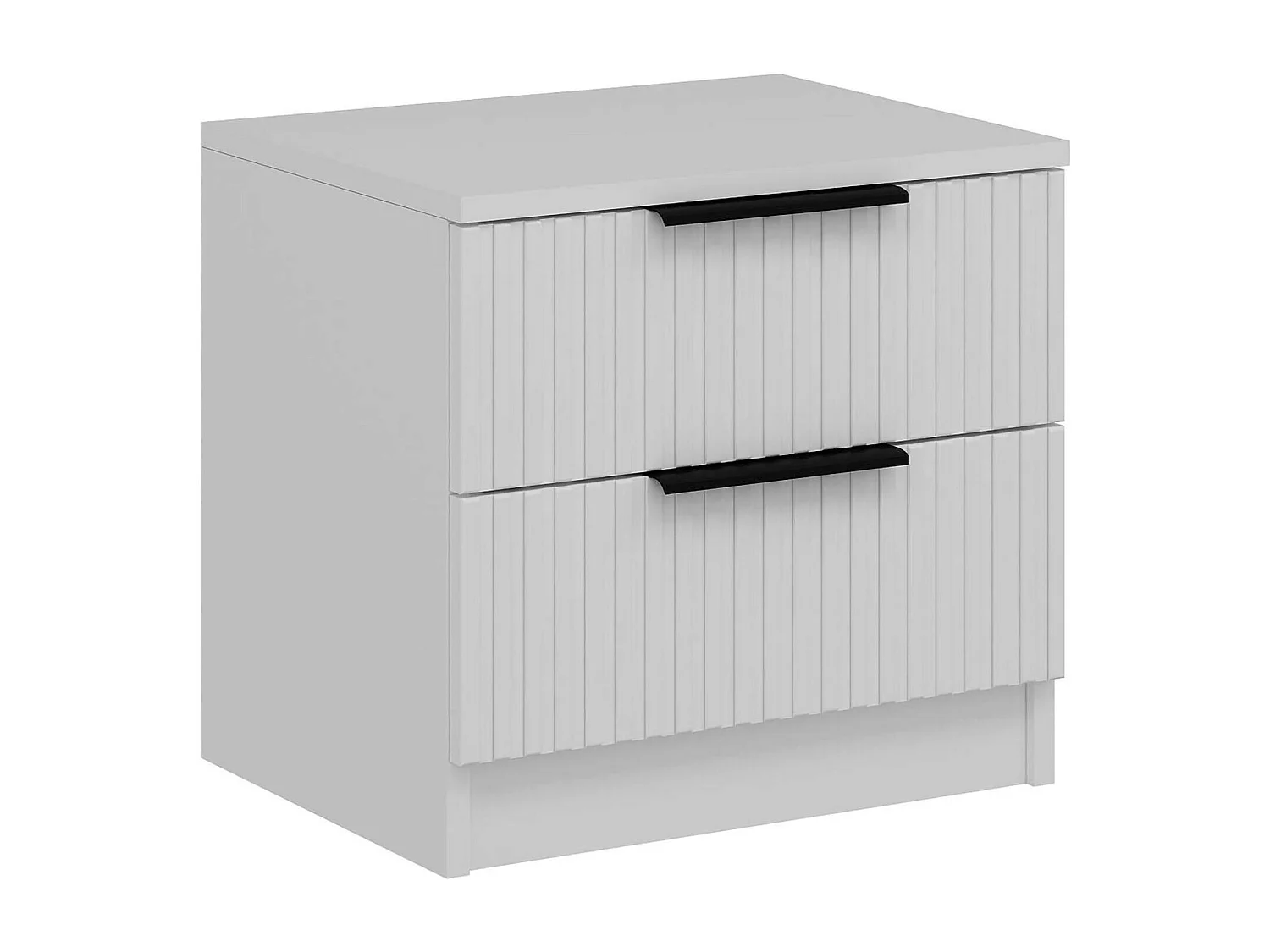 Dfran nachtkastje, Lage ladekast, Nachtkastje, Bedplank, 50x40 h47 cm, Wit