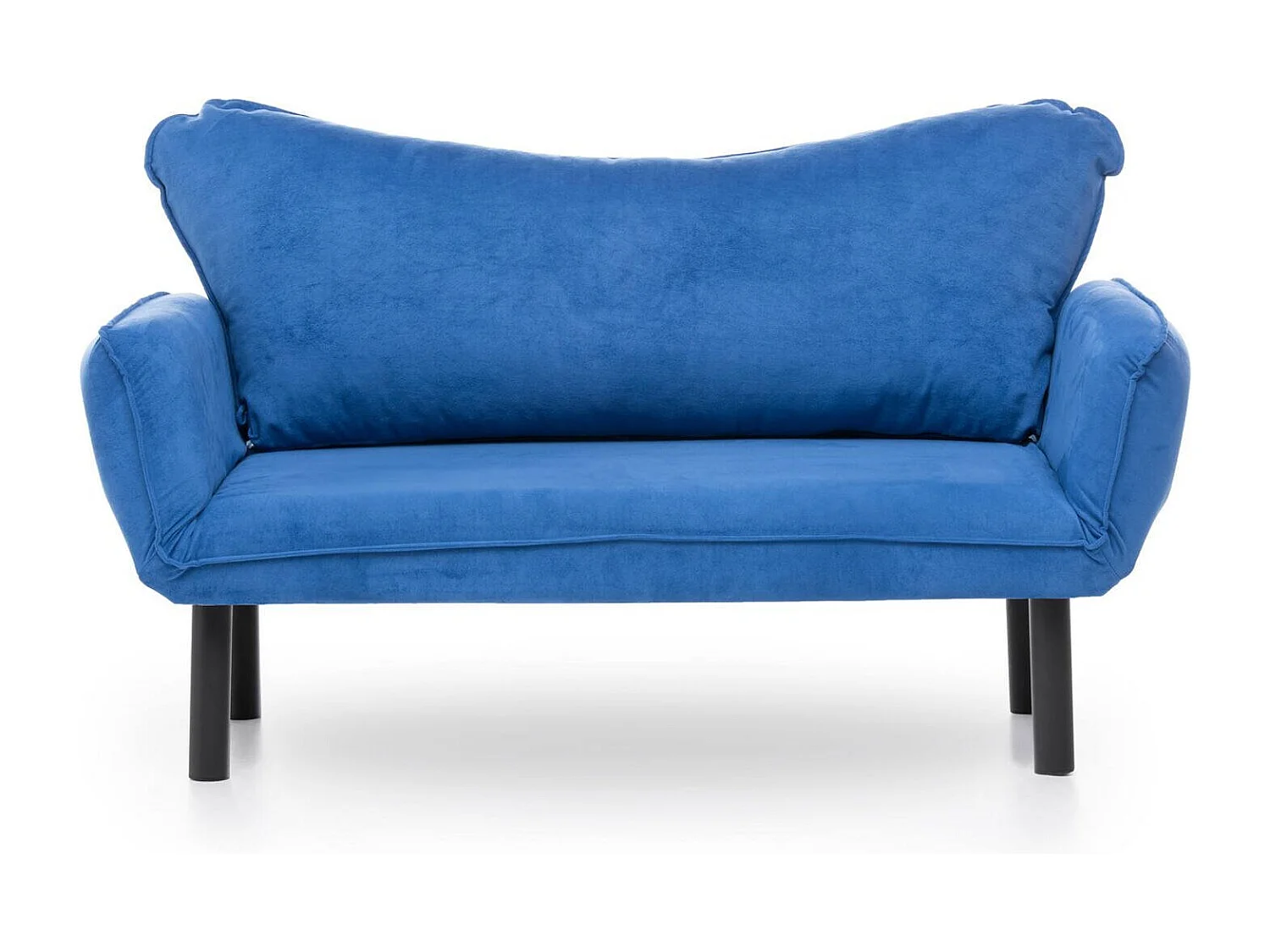 Canapé lit 2 places Dmontervin, Divan transformable, Canapé pour invités, Fauteuil lit conteneur, 140x65 h70 cm, Bleu
