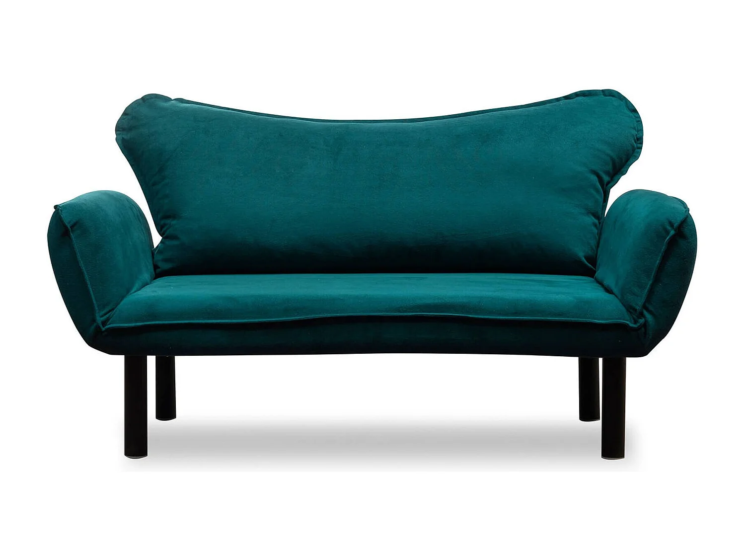 Canapé lit 2 places Dmontervin, Divan transformable, Canapé pour invités, Fauteuil lit conteneur, 140x65 h70 cm, Bleu clair