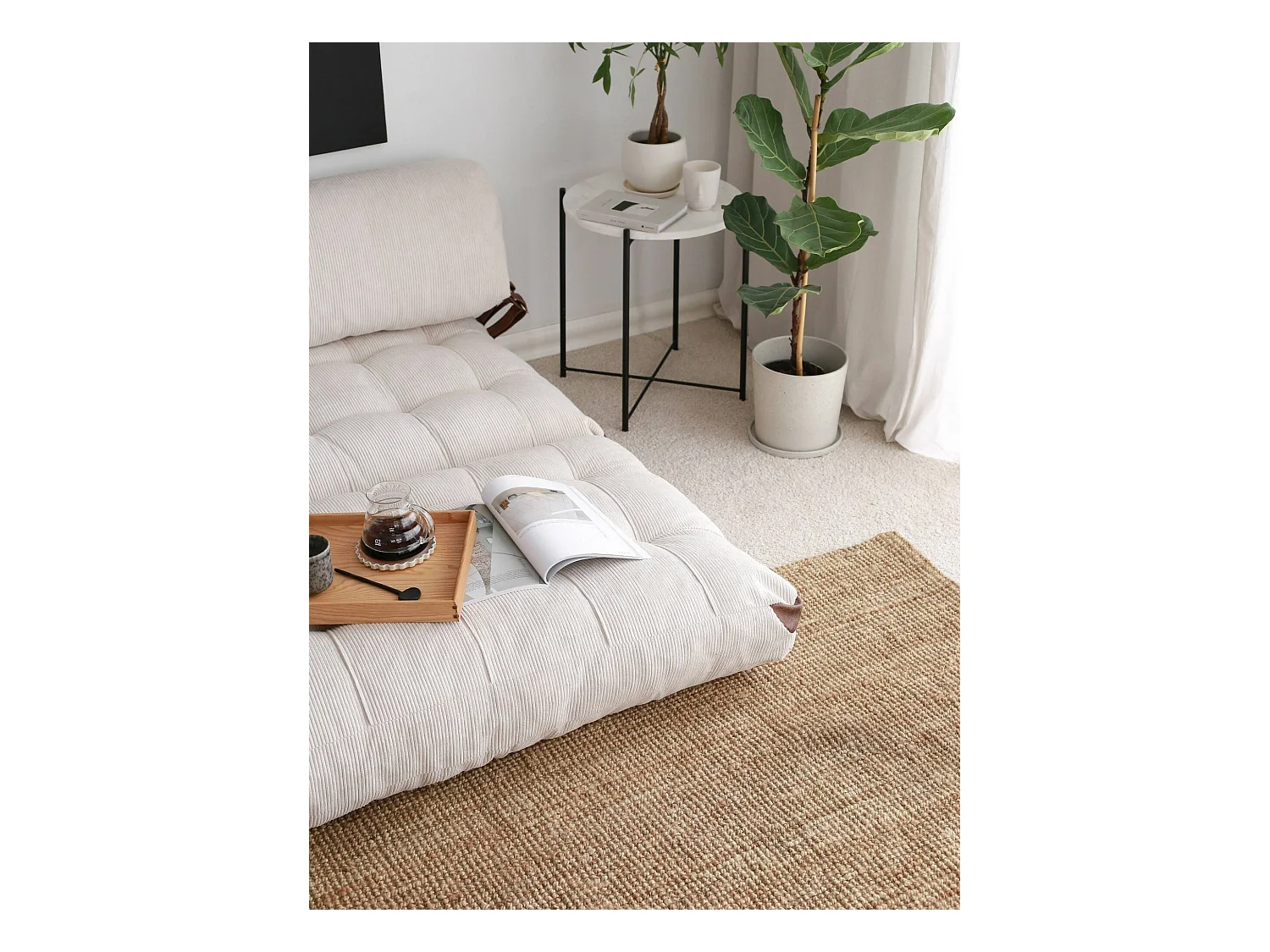 Canapé lit 2 places Dnicolapinott, Divan transformable, Canapé pour invités, Fauteuil lit conteneur, 120x75 h79 cm, Blanc