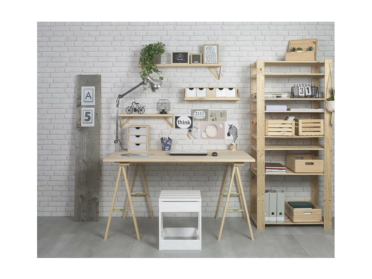 Tréteau en pin brut Kipli