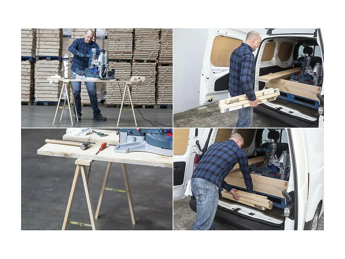 Tréteau en pin brut Kipli