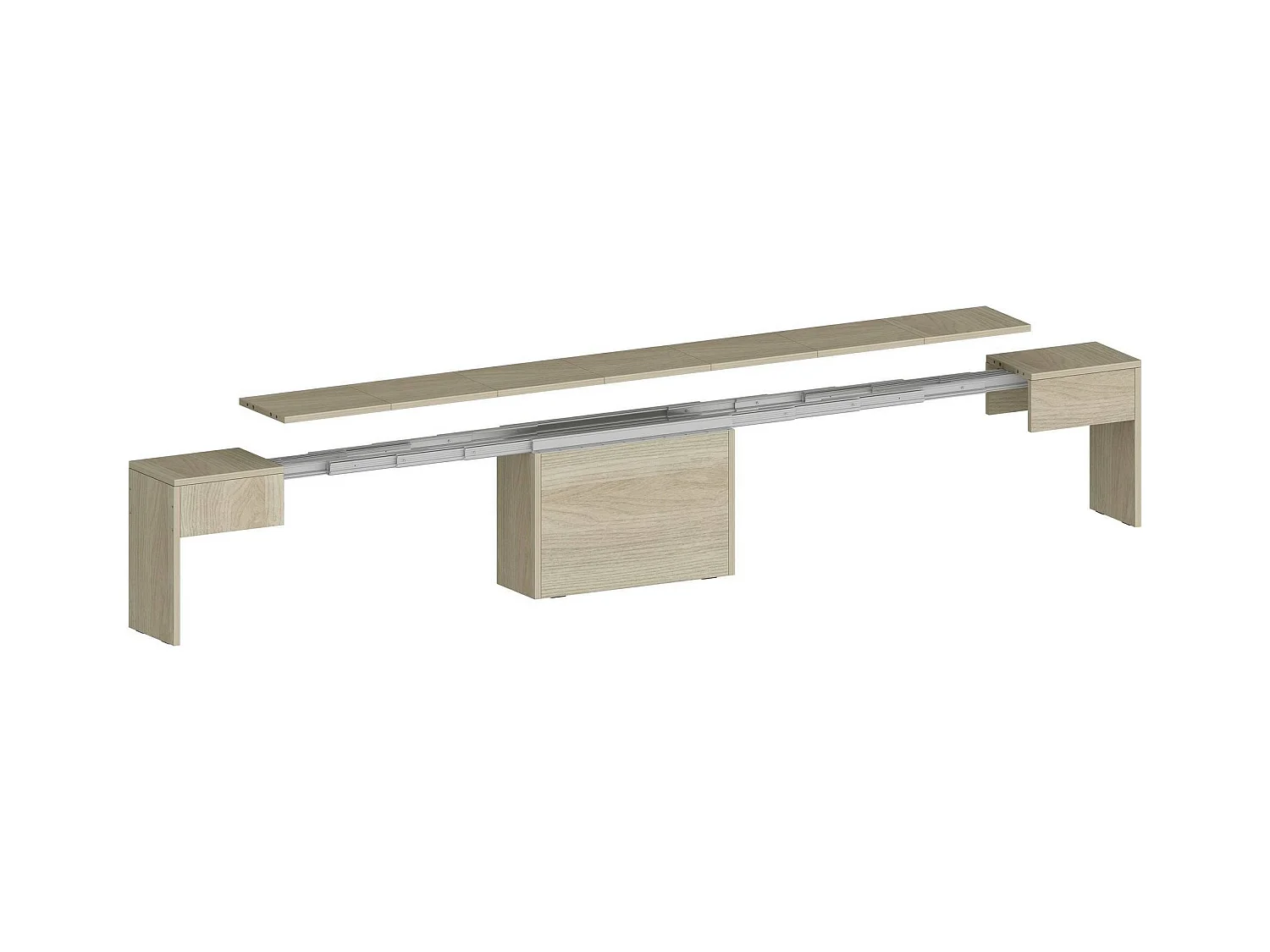 Dollocol Bank, Zitplaats voor eettafel, Enkele uitschuifbare bank, 290x25h45 cm, Olmo