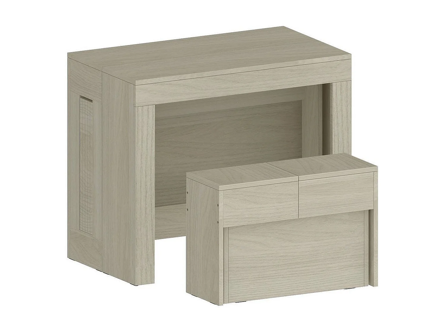 Banc Dollocol, Siège pour table à manger, Banc simple extensible, 290x25h45 cm, Olmo