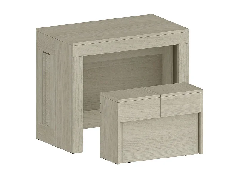 Banc Dollocol, Siège pour table à manger, Banc simple extensible, 290x25h45 cm, Olmo