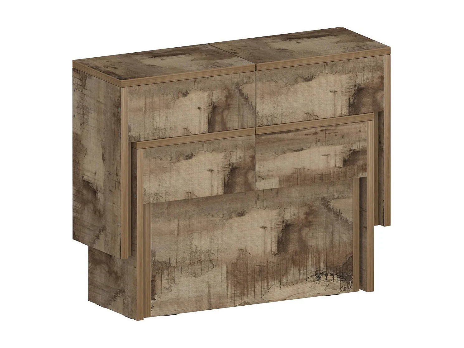 Dcolasuon bank, Set van 2 stoelen voor eettafel, Uitschuifbare banken, 290x25h45 cm, Esdoorn