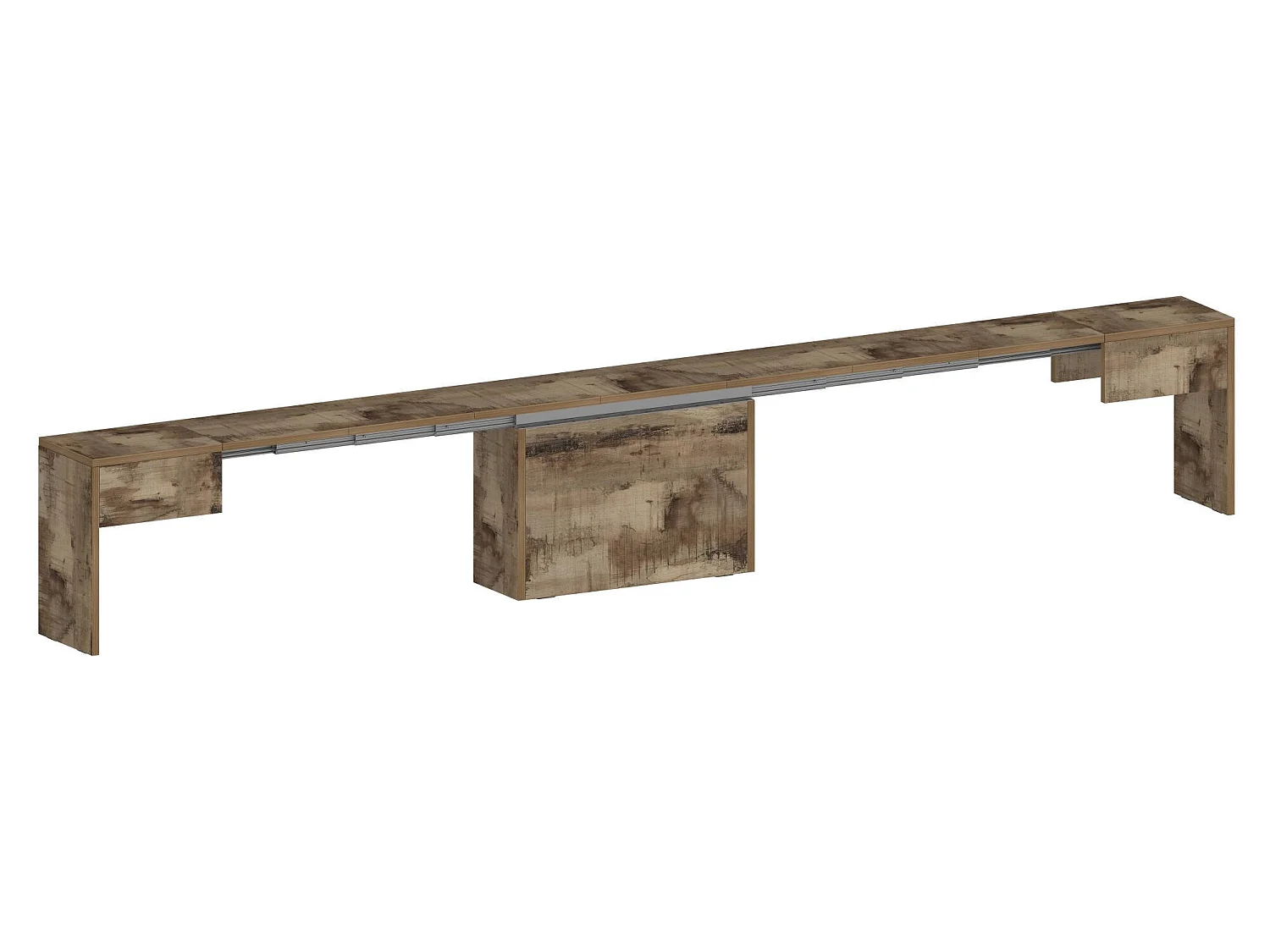 Banc Dcolasuon, Lot de 2 Sièges pour table à manger, Bancs extensibles, 290x25h45 cm, Érable