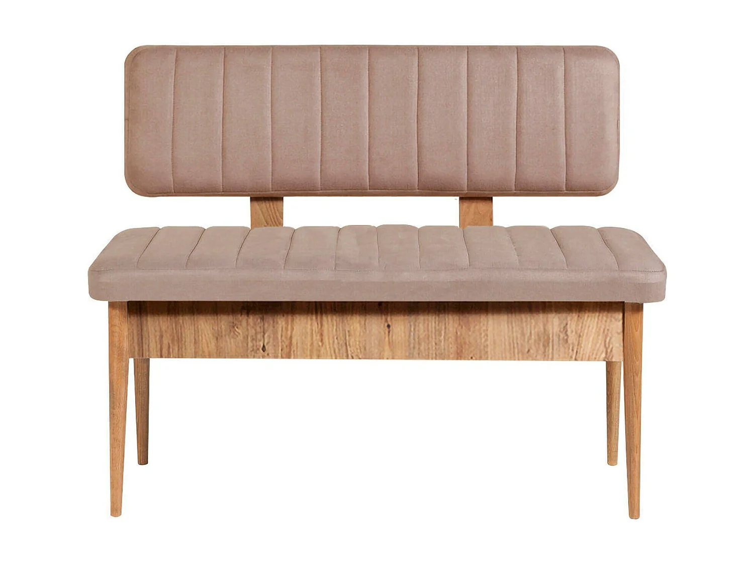 Djansru Bank, Multifunctionele bank, Gastenzitplaats, Multifunctionele ladekast, 110x46 h85 cm, Eiken en Cement