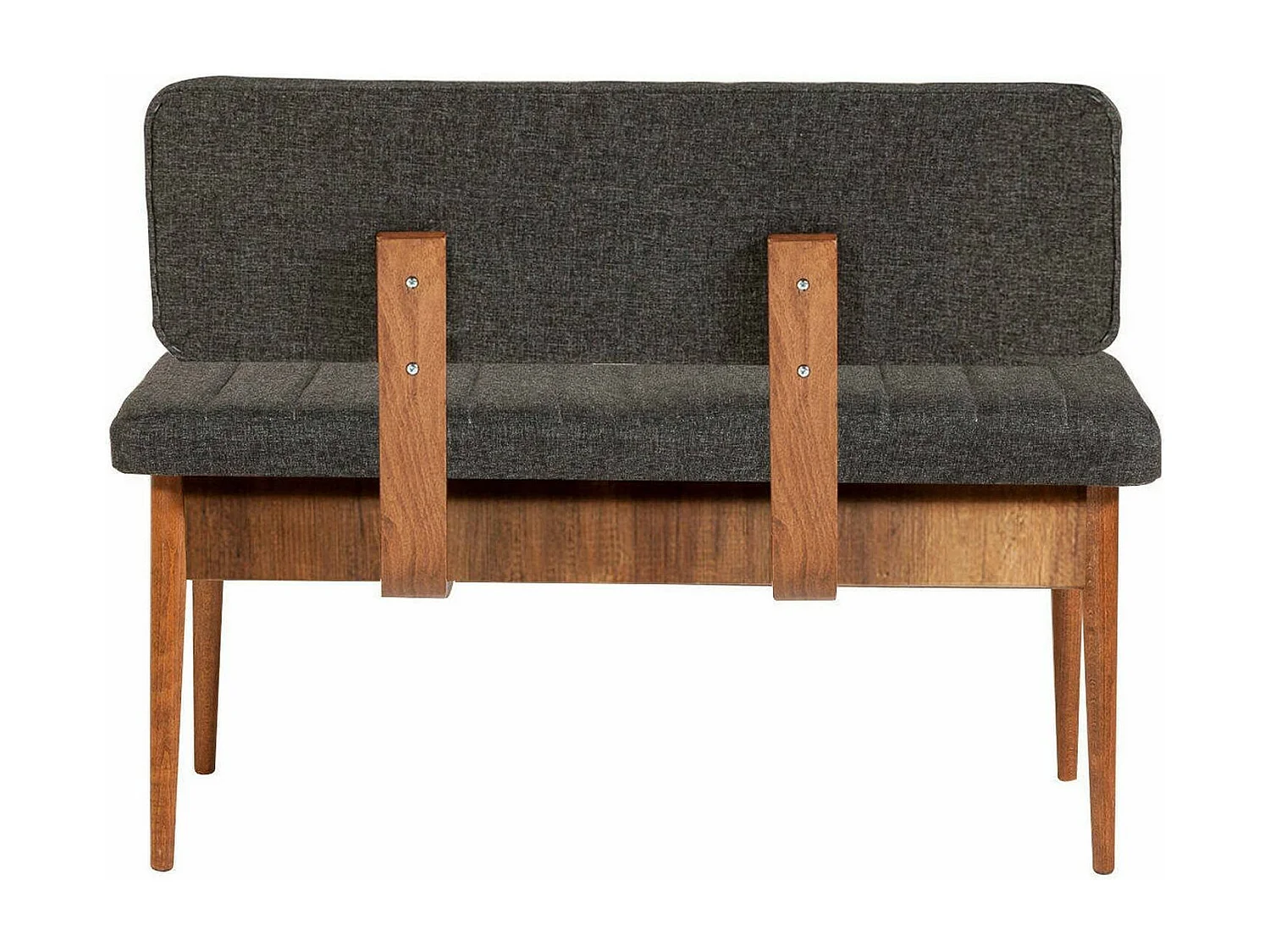 Dpalestr bank, Multifunctionele bank, Gastenzitplaats, Multifunctionele ladekast, 110x40h85 cm, Walnoot en Antraciet