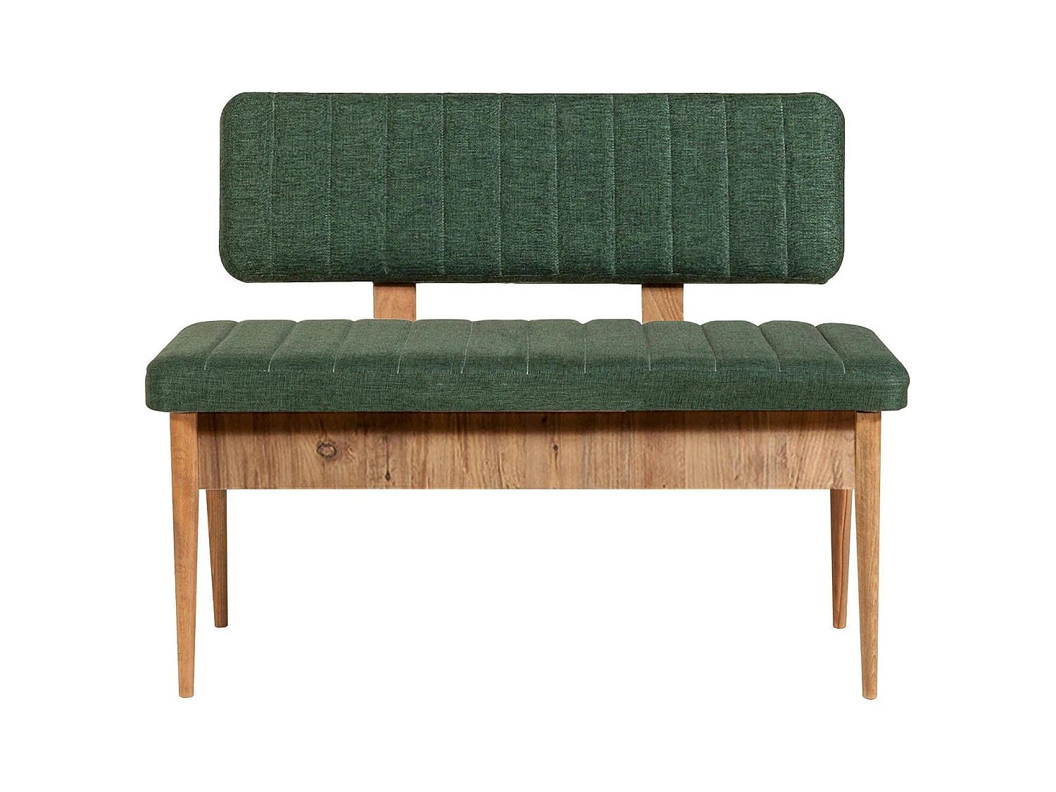 Djansru bank, Multifunctionele bank, Gastenzitplaats, Multifunctionele ladekast, 110x40 h85 cm, Eiken en Groen