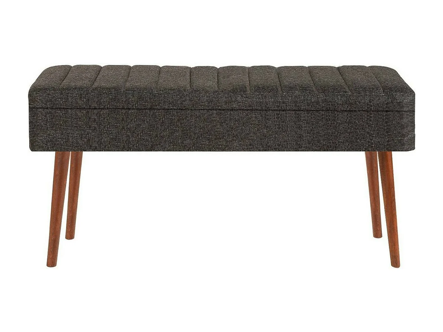 Dcart Bank, Multifunctionele bank, Gastenstoel, Multifunctionele ladekast, 90x39h40 cm, Walnoot en Antraciet