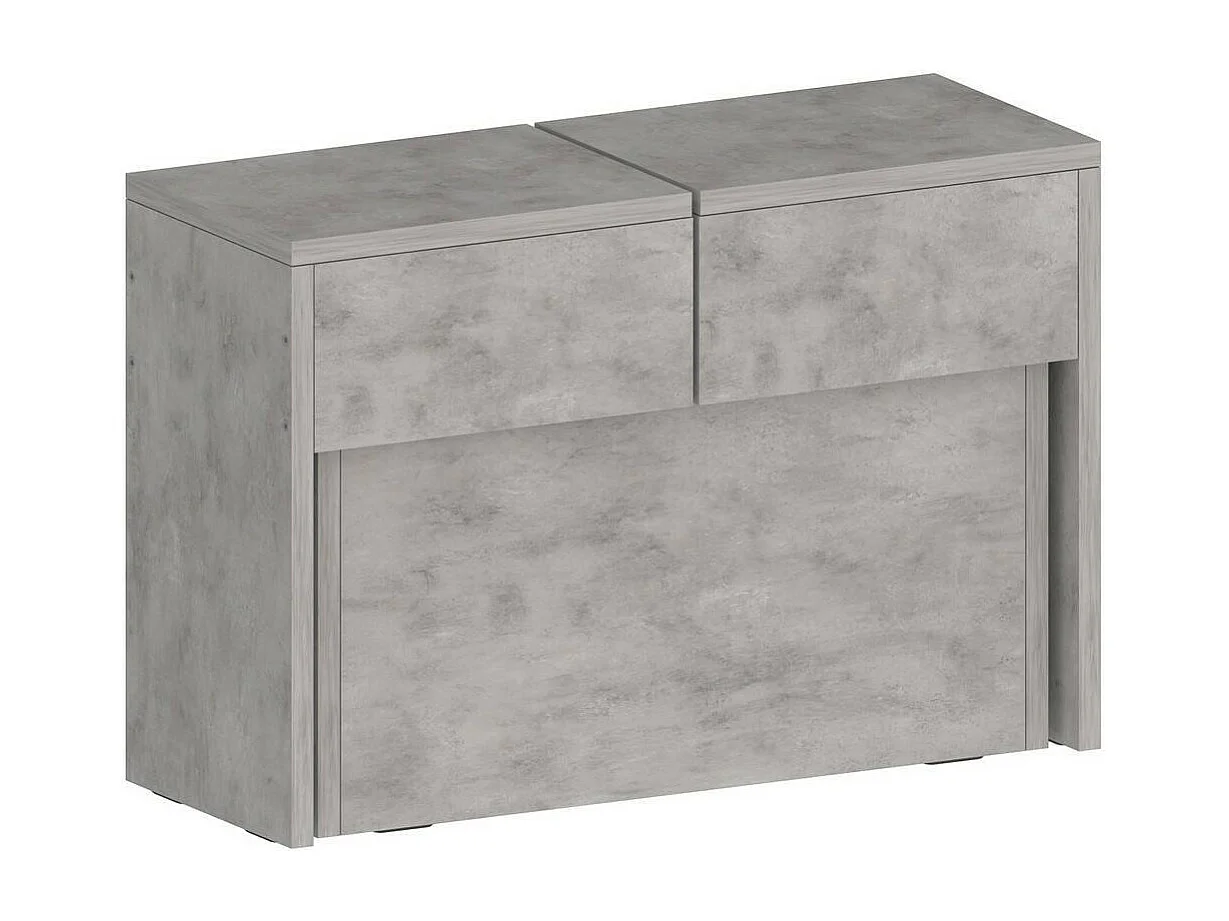 Panca Yutu, Peso Supportato 400 kg Made in Italy, 25x290x45h cm Grigio