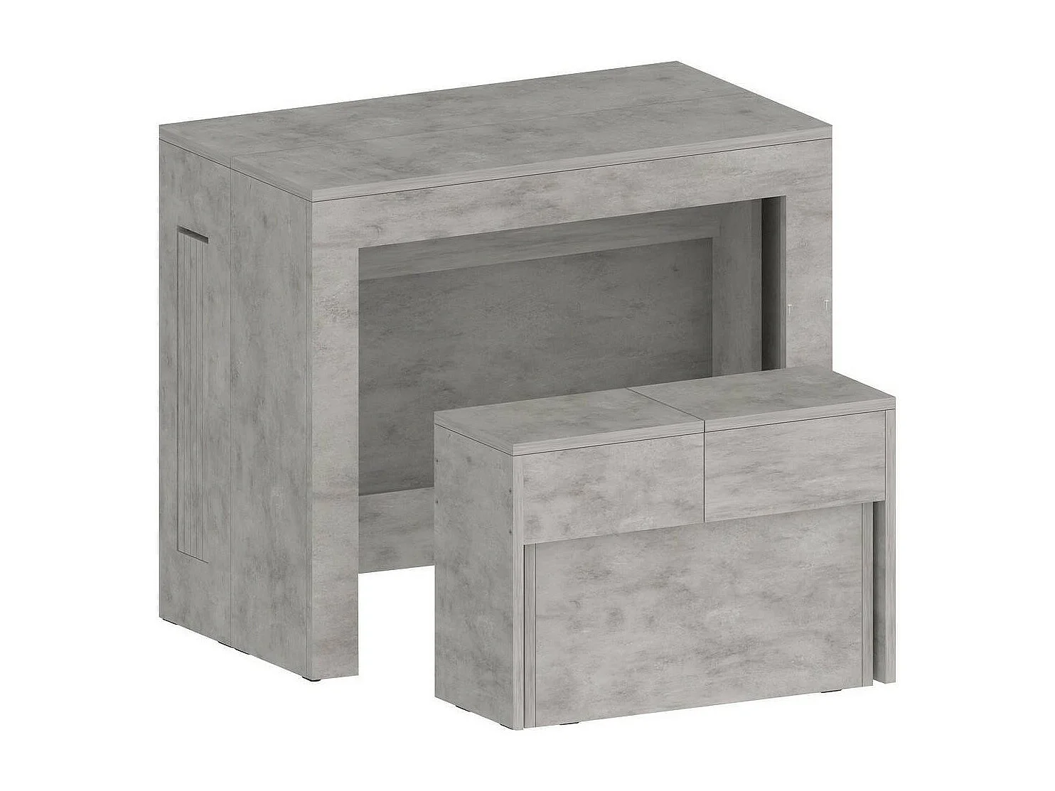 Panca Yutu, Peso Supportato 400 kg Made in Italy, 25x290x45h cm Grigio