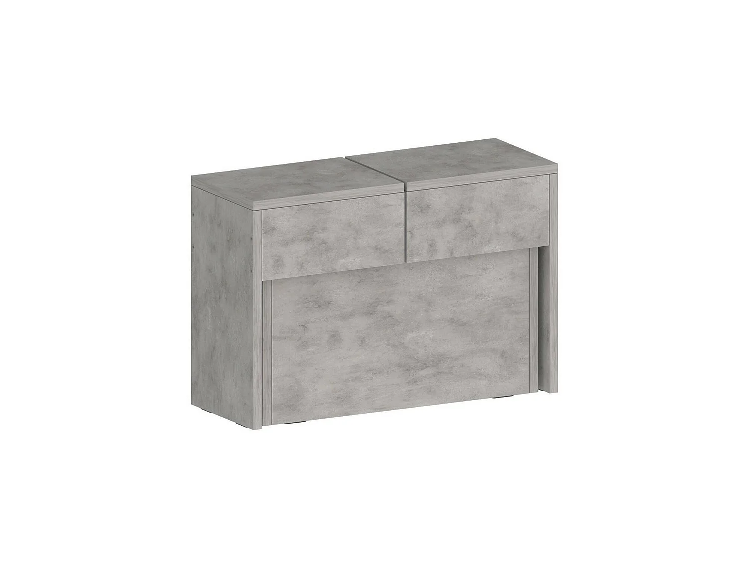 Banc Dollocol, Siège pour table à manger, Banc simple extensible, 290x25h45 cm, Gris