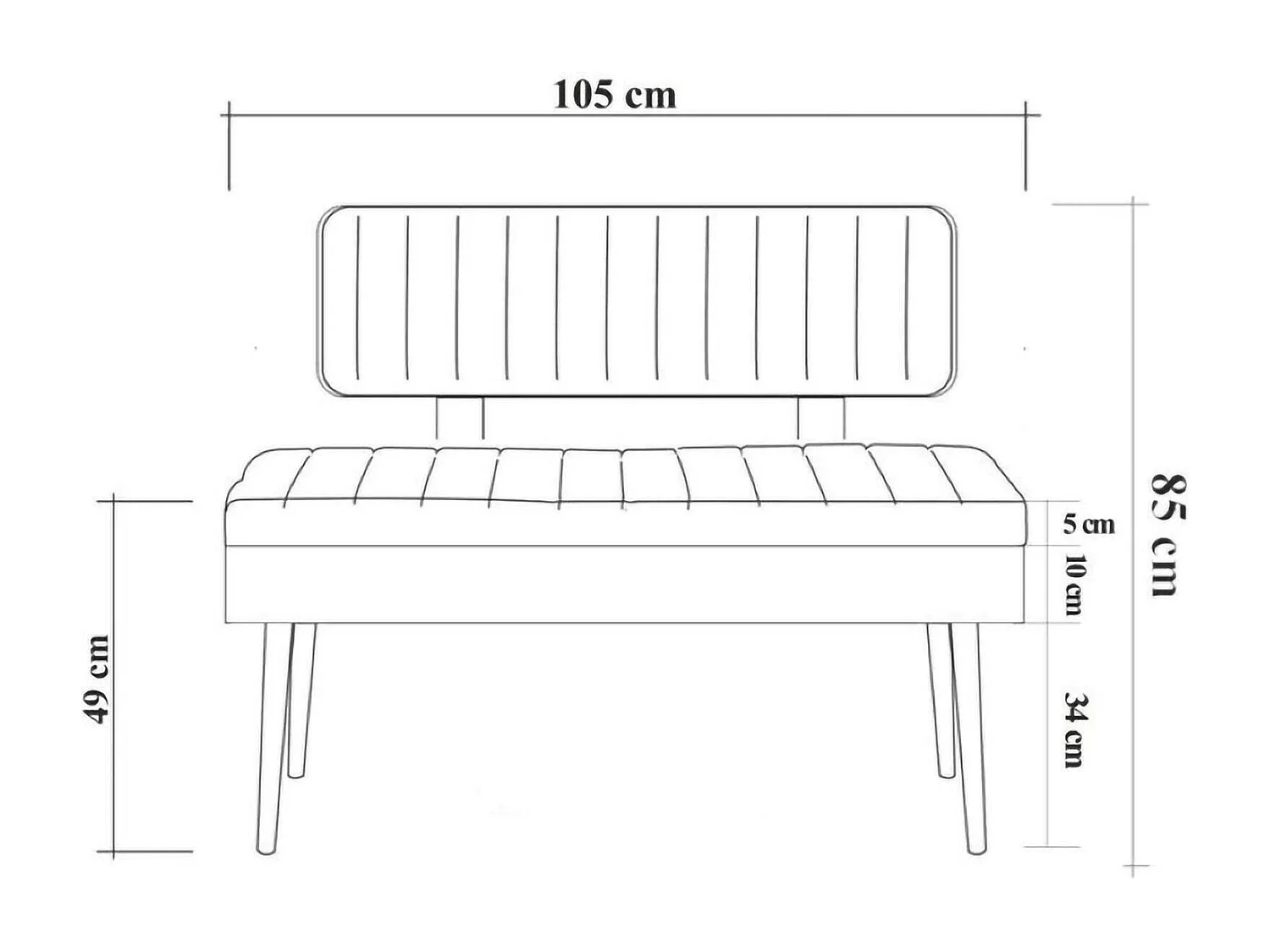 Mesa Dprin, Banco multiusos, Asiento de invitados, Cofre multifuncional, 90x39h40 cm, Nogal y Antracita