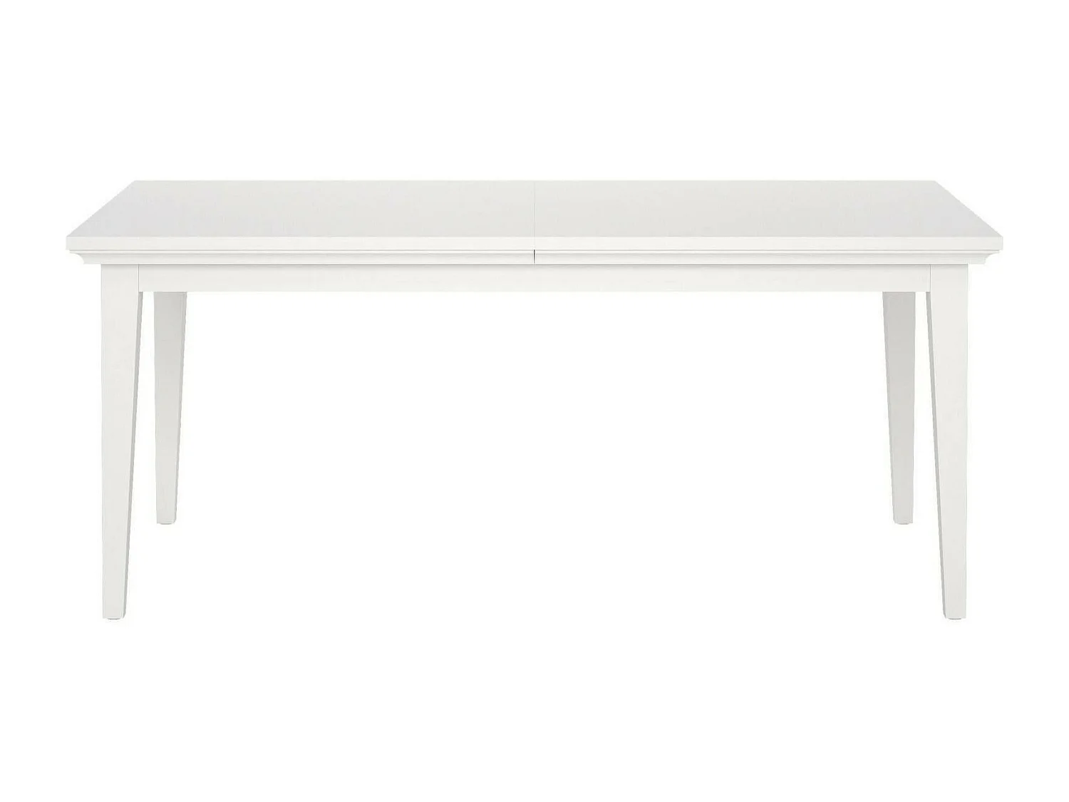 Mesa de comedor Dvanol, Estante de cocina, Consola de comedor, Estante rectangular fijo, 180x95 h76 cm, Blanco