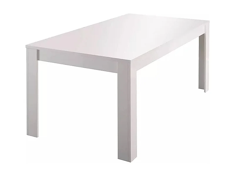 Table à rallonge Ddrummon, Table console avec rallonges, Table à manger polyvalente, Made in Italy, 137x90 h79 cm, Blanc brillant