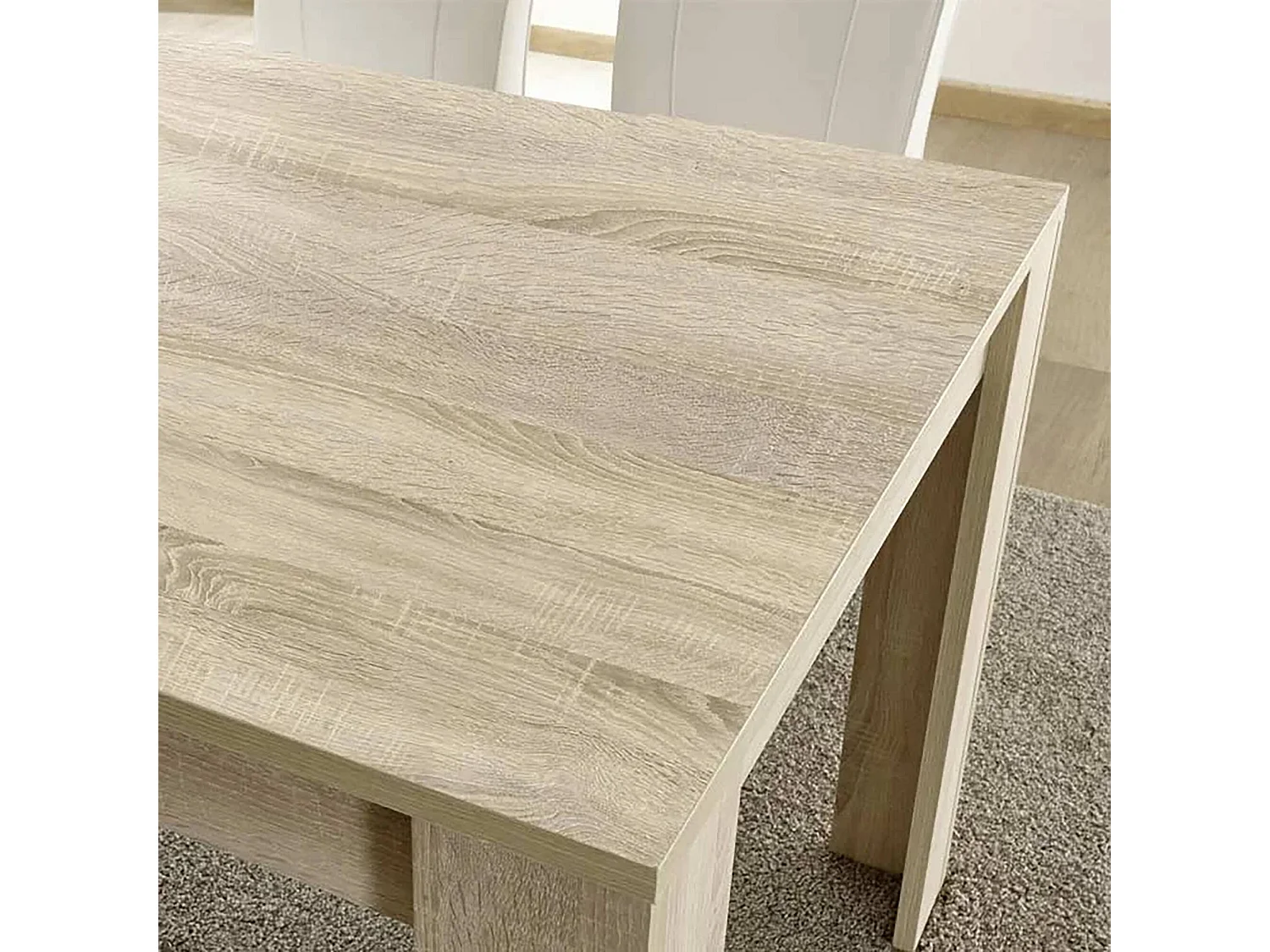 Table à rallonge Ddrummon, Table console avec rallonges, Table à manger polyvalente, Made in Italy, 137x90 h79 cm, Chêne clair