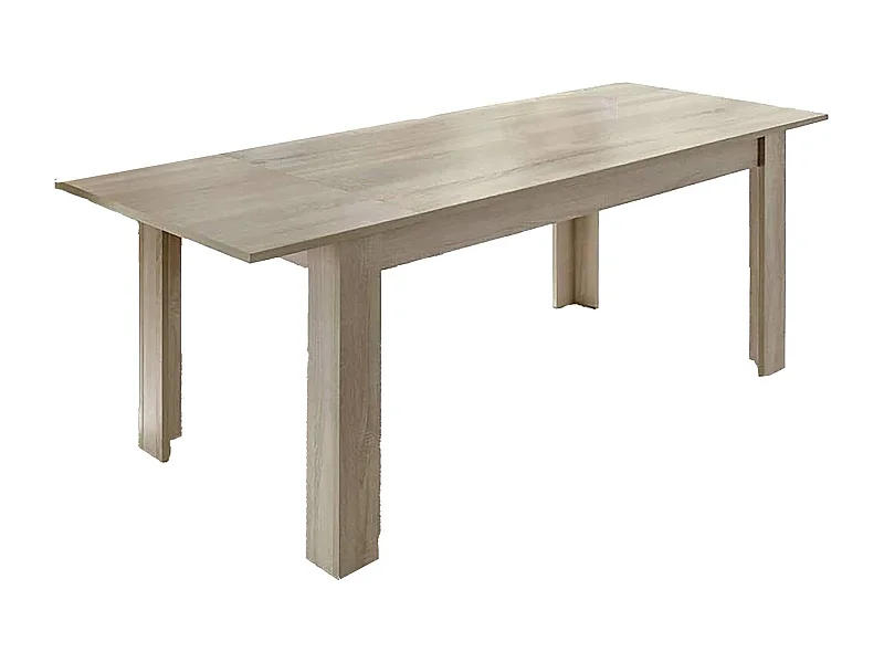 Ddrummon uitschuifbare tafel, Console met verlengstukken, Multifunctionele eettafel, Uitschuifbare keukenplank, Made in Italy, 137x90 h79 cm, Eiken